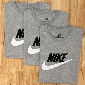nike shirt Sports gray, black and white. new
